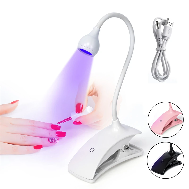 Top Trends: USB Gel Curing Nail Dryer Lamp Mini Portable Ultraviolet Flexible Clip-On Desk Touched Screen Manicure Polish Solidify UV Light Shoppable Styles