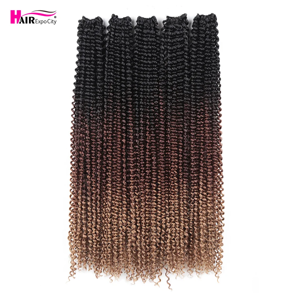 Top Trends: Pre Twisted Passion Twist Crochet Hair Synthetic Braiding Extension For Butterfly Locs 24Inch Pre-Looped Water Wave Crochet Hair Shoppable Styles