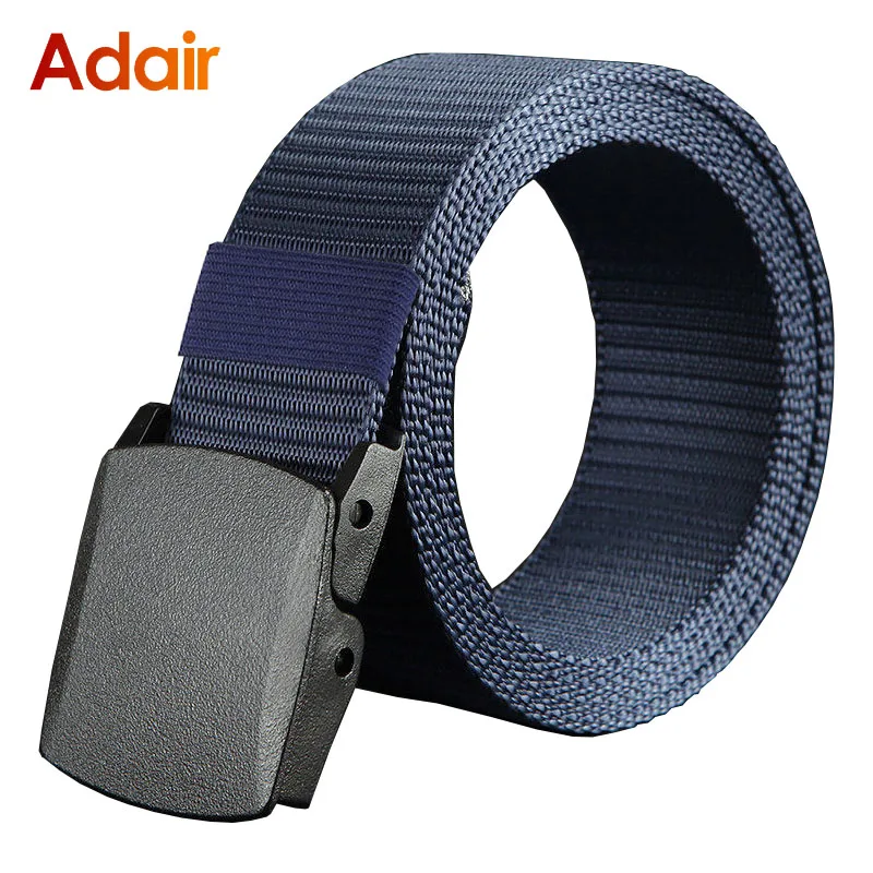 Top Trends: Mens Nylon Webbing Belts Canvas Casual Fabric Tactical Belt High Quality Accessories Military Jeans Army Waist Strap HB041 Shoppable Styles