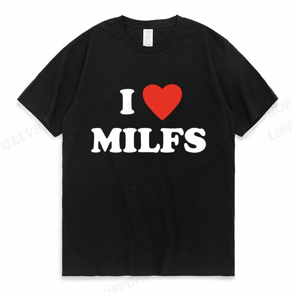 Top Trends: I Love MILFS T Shirt Men Fashion T-shirts Cotton Tshirt Kids Hip Hop Tops Tees Women Tops Summer Camisetas Unisex Tops Boy 2023 Shoppable Styles