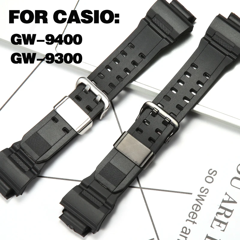 Top Trends: Resin Watchband Fit For Casio G Shock GW9400 G-9300 Replacement Black Sports Waterproof Strap GW 9400 Steel Bezel Accessories Shoppable Styles