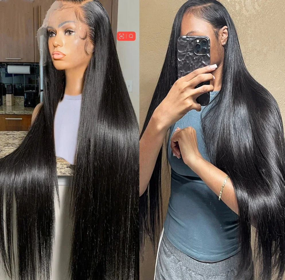 Top Trends: MEODI HAIR 250 Density Straight Hd Lace Frontal Wig 30 40 Inch 13x4 Lace Front Human Hair Wigs For Women Pre Plucked Brazilian Shoppable Styles