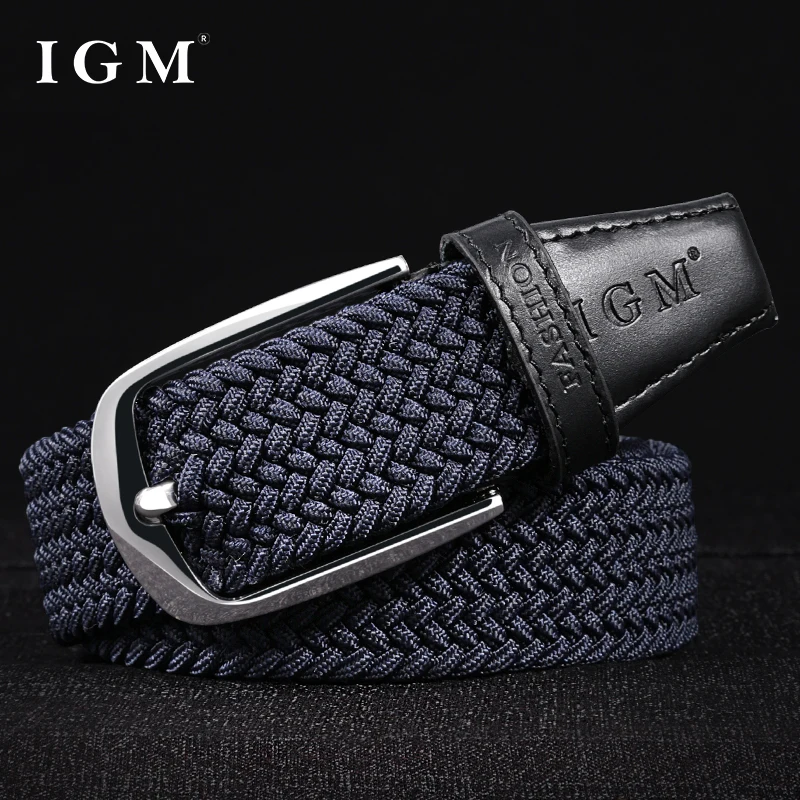 Top Trends: Trendy Men Belt Breathable Elastic Canvas Woven Belt For Men Needle Button Perforated Belt For Casual Pants And Jeans Belt Shoppable Styles