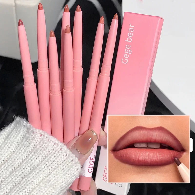 Top Trends: Outline Lips Shape Lipstick Pen Matte Nude Lip Liner Pencil Set Waterproof Lasting Red Velvet Contouring Lips Makeup Cosmetics Shoppable Styles