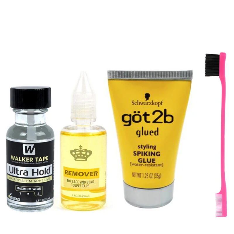 Top Trends: Got2b Glued Spray Styling Gel Ultra Hold Wig Glue Waterproof Hair Bonding Glue Strong Hold Wig Adhesive Hair Closure Remover Shoppable Styles