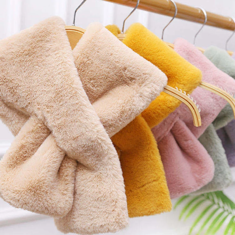 Top Trends: Winter Luxury Warm Thicken Scarfs Faux Rabbit Fur Plush Cross Collar Scarf Shawl Warm Soft Thicken Snood Scarves Women Scarf Shoppable Styles