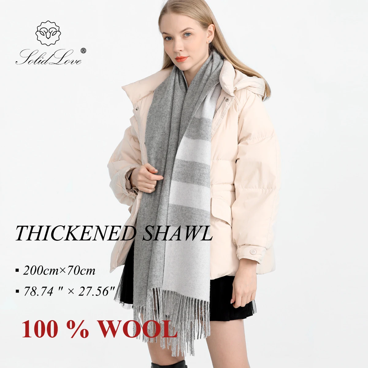 Top Trends: Luxury Plaid Scarf Winter Warm Cashmere Women Long Pashmina Foulard Female Scarves Lady Tassel Shawl Wraps 2022 Design New Shoppable Styles - Image 2