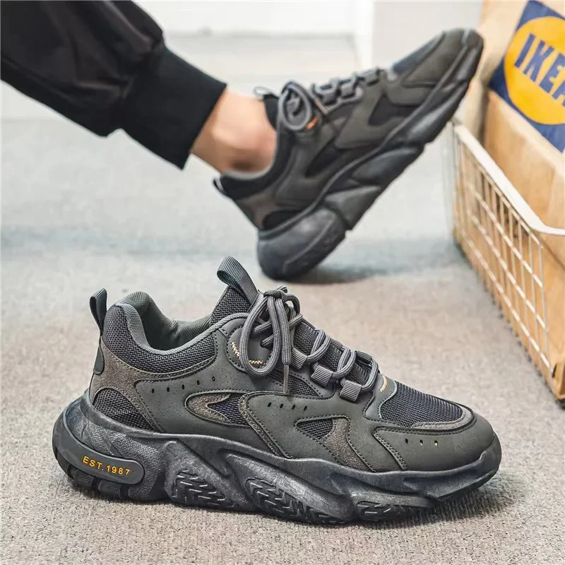 Top Trends: Winter 2023 Male Sneakers Thick Bottom Mens Tennis Shoes Breathable Sport Sneaker For Men Outdoor Running Basketball Trainers Shoppable Styles