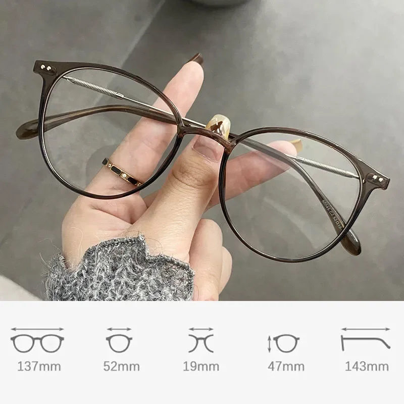 Top Trends: Luxury Brand Myopia Glasses Blue Light Blocking Eyeglasses Women Men Prescription Near Sight Glasses Diopter 0 To -4.0 Eyewear Shoppable Styles - Image 6