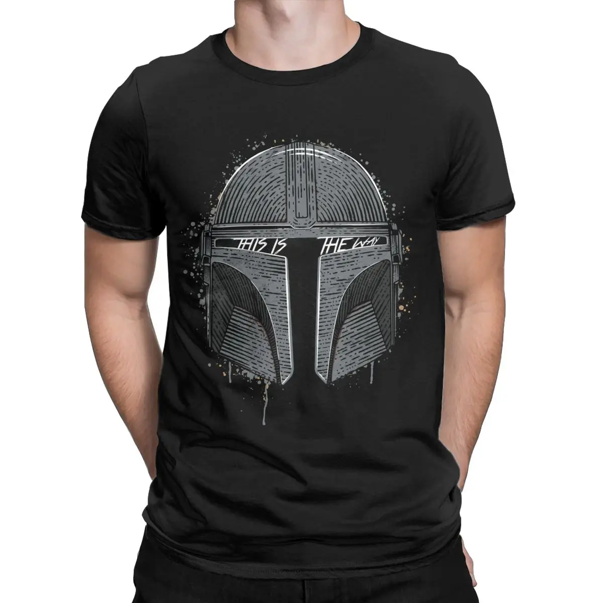 Top Trends: Disney This Is The Way The Mandalorian T Shirt Men&#039;s Pure Cotton T-Shirt Crew Neck Tee Shirt Short Sleeve Clothing Plus Size Shoppable Styles