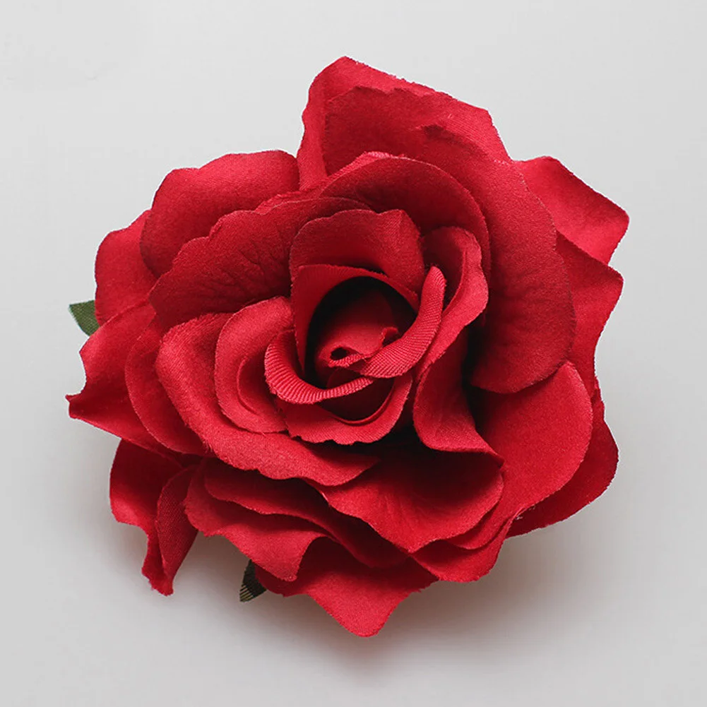 Top Trends: DIY Headdress Hair Accessories For Bridal Wedding Flocking Cloth Red Rose Flower Hairpin Hair Clip Wedding Party Accessories Shoppable Styles