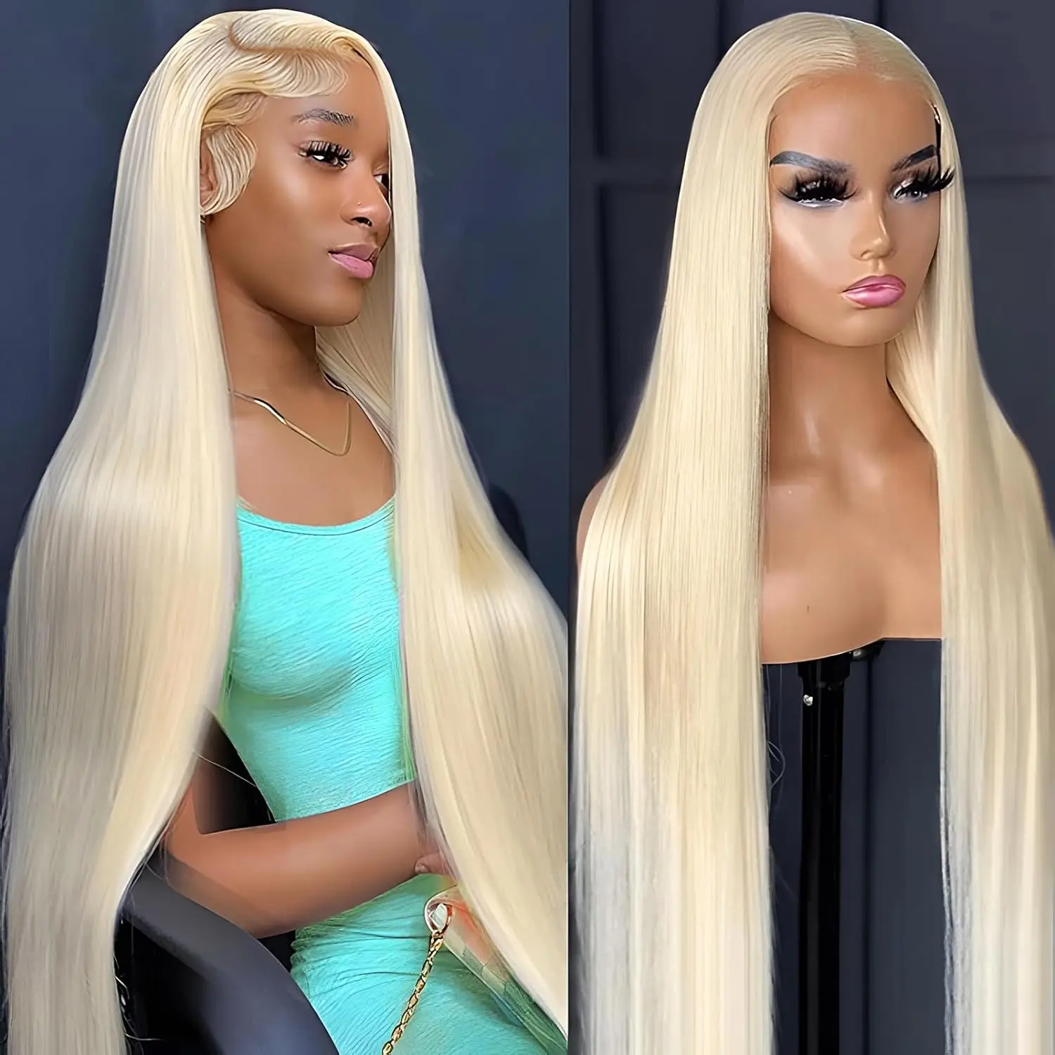 Top Trends: 613 Blonde 13x6 Straight Lace Front Human Hair Wig 613 Straight 13x4 HD Lace Frontal Wig 180% Density Pre Plucked Glueless Wig Shoppable Styles