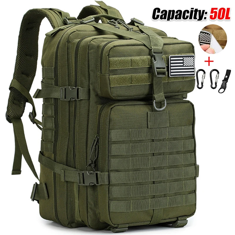 Top Trends: Tactical Man‘s Backpack Trekking Camping Bags Military Rucksacks 48 / 25L Large Capacity Waterproof Hunting Pack Sport Fishing Bag Shoppable Styles