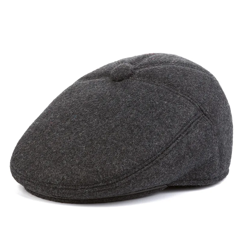 Top Trends: Middle-aged Elderly Hat Men Old Man Hats Old Man Grandpa Cap Dad Fall And Winter Thickened Warm Ear Protection Forward Caps Shoppable Styles - Image 5