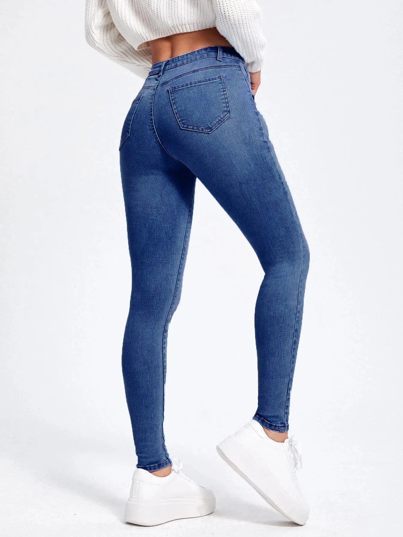 Top Trends: Women&#039;s Denim Trousers Summer Fashion Casual Street Style Temperament Commuter Jeans Skinny High Waist Slim Denim Pencil Pants Shoppable Styles