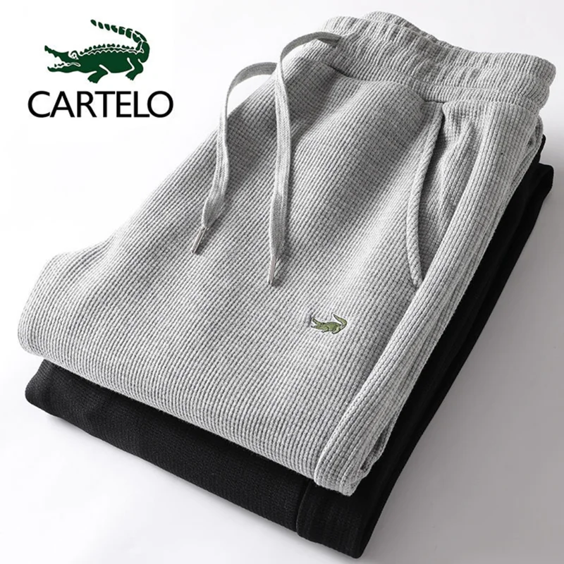 Top Trends: CARTELO High Quality Mens Winter Warm Thicken Waffle Fleece Pants Summer Fashion Casual Sweatpants Male Trousers Jogger Pants Shoppable Styles