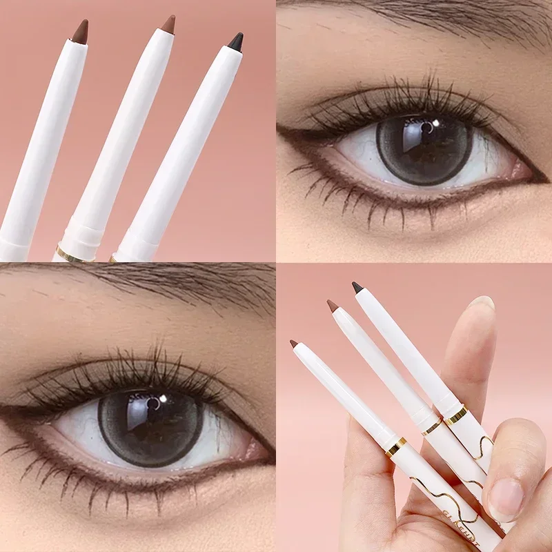 Top Trends: 1pcs Matte Eyeliner Gel Pencil Waterproof Smooth Long Lasting Not Blooming Eye Liner Lower Eyelashes Pen Korean Makeup Cosmetics Shoppable Styles