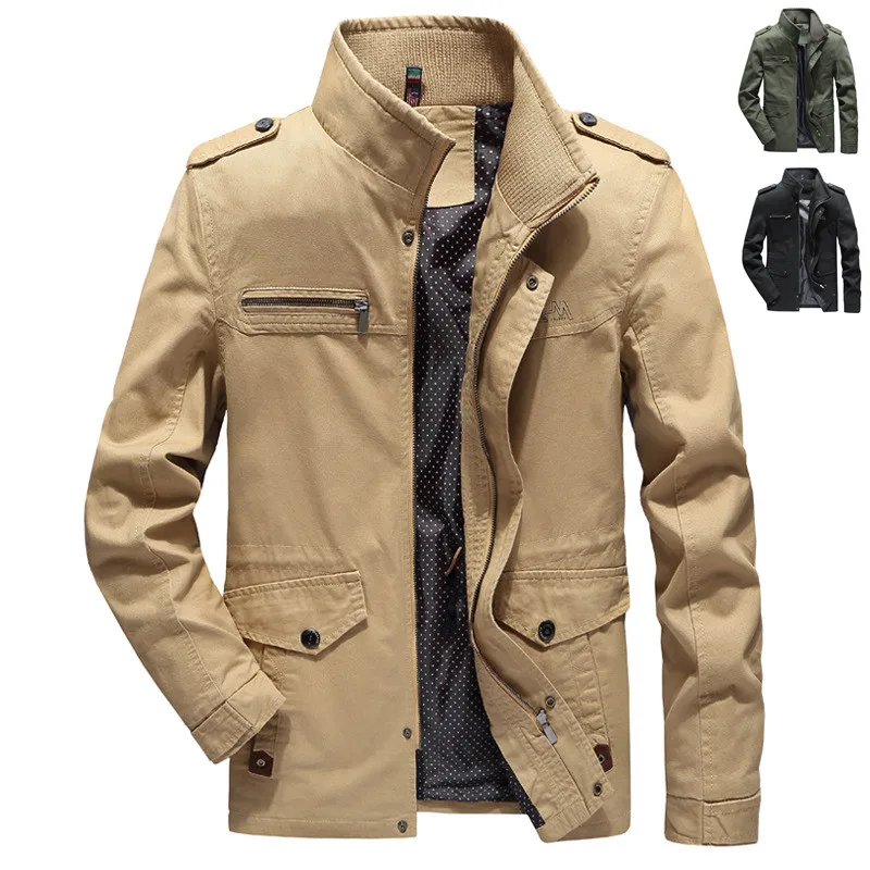 Top Trends: 2023 New Spring Autumn Men&#039;s Jackets Male Outerwear High Quality Pure Cotton Casual Jacket Coat Men Clothing Male Trench Coat Shoppable Styles