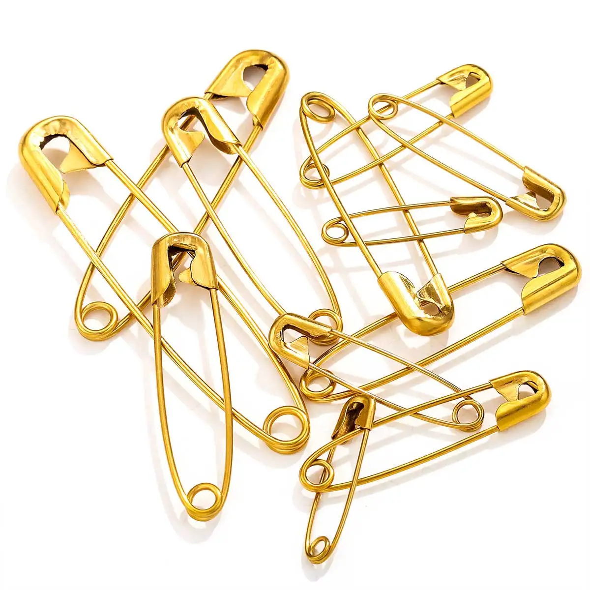 Top Trends: 20-50pcs Stainless Steel Safety Pins DIY Sewing Tools Accessory Metal Needles Large Safety Pin Small Brooch Apparel Accessories Shoppable Styles