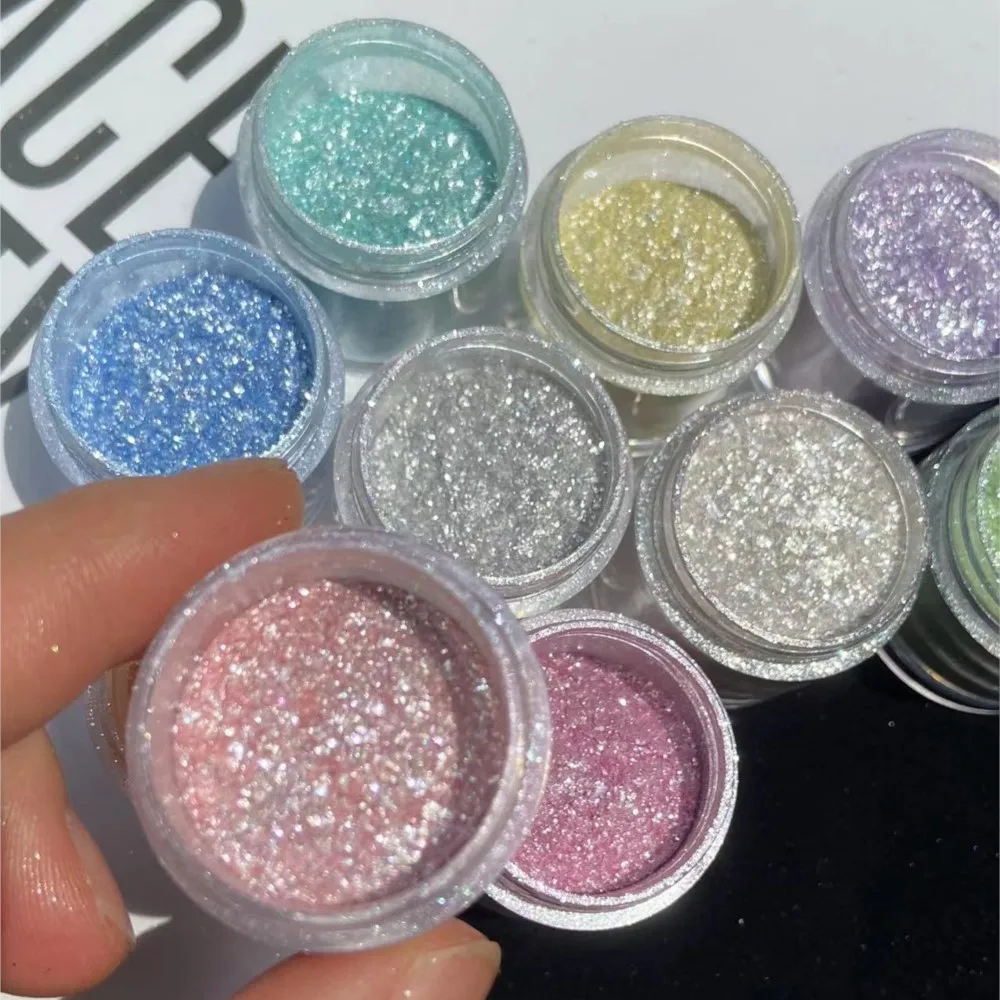 Top Trends: Net-5g Polarized Opal Powder Aurora Neon Nail Glitter Sequins Shiny &quot; Shimmer Dust&quot; Chrome Pigment For Manicure Rubbing On Nails Shoppable Styles