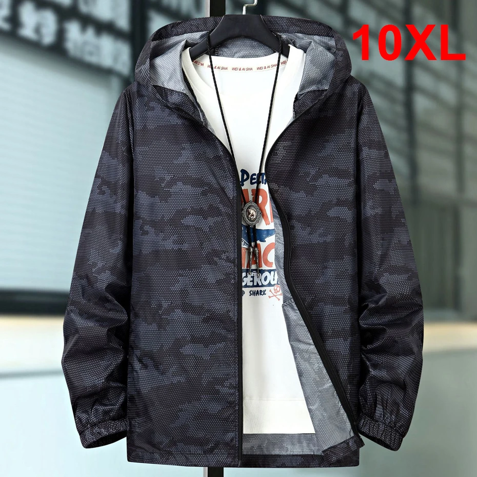 Top Trends: Summer Thin Jacket Men Fashion Casual Camouflage Jacket Plus Size 10XL Summer Fishing Jackets Male Big Size 10XL Shoppable Styles