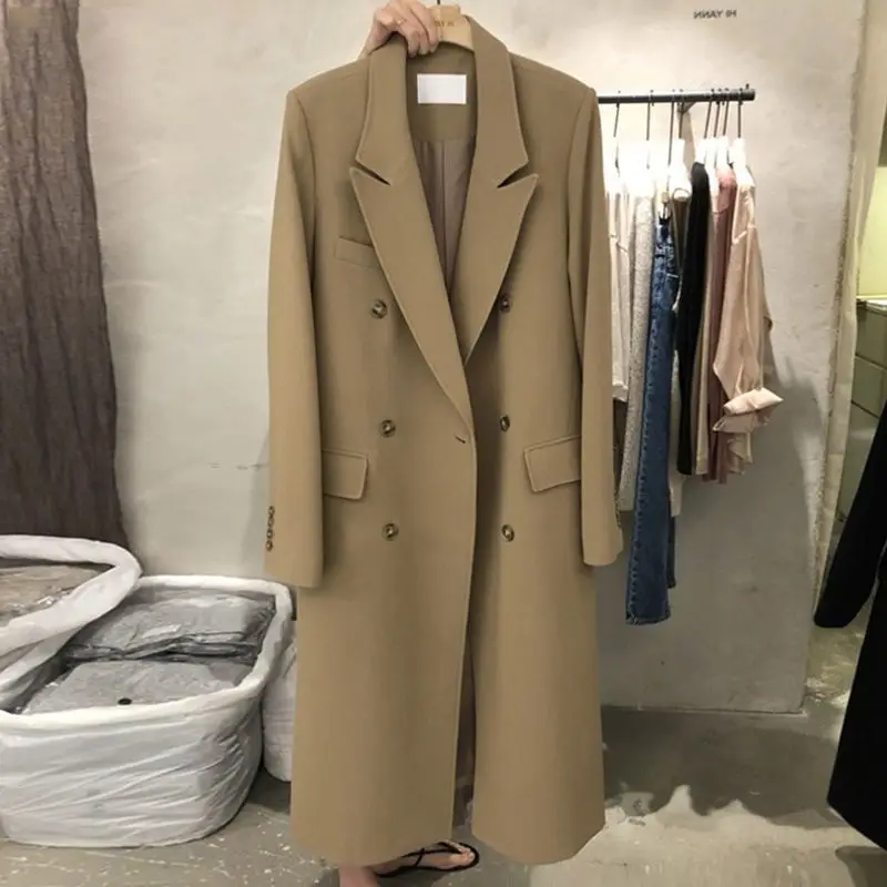 Top Trends: Long Windbreaker Coat For Women Tops Overcoat Y2k Casual Long Coats Jackets Korean Style Loose Trench Outerwear Ladies Overcoat Shoppable Styles