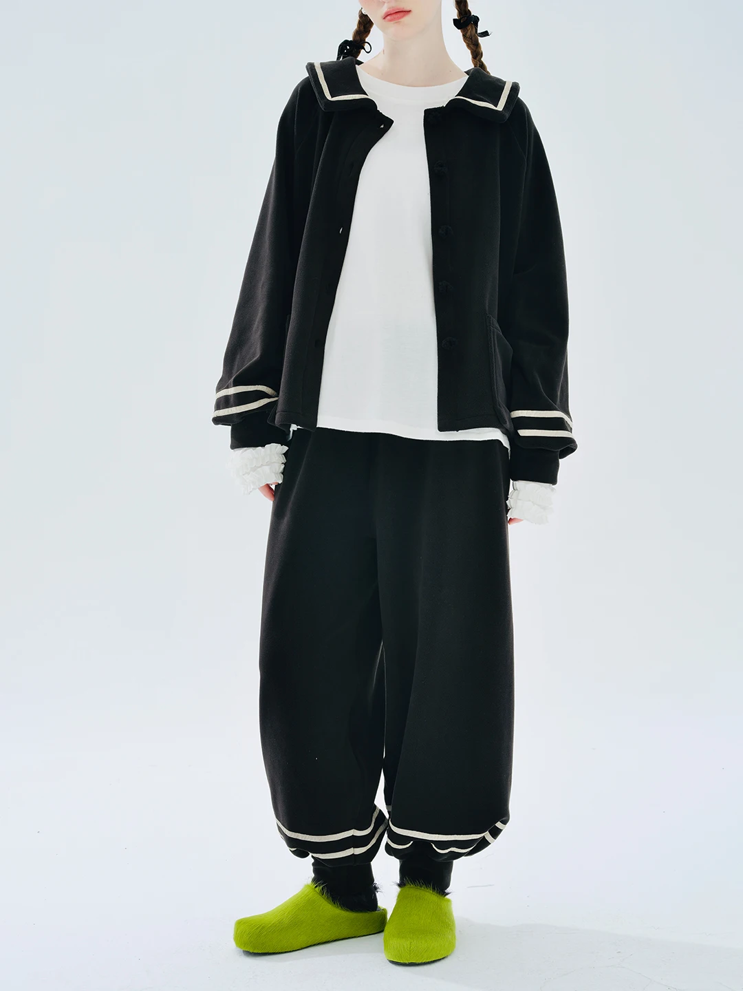 Top Trends: Imakokoni2023 Dark System Fleece Black Pant Autumn234331 Shoppable Styles