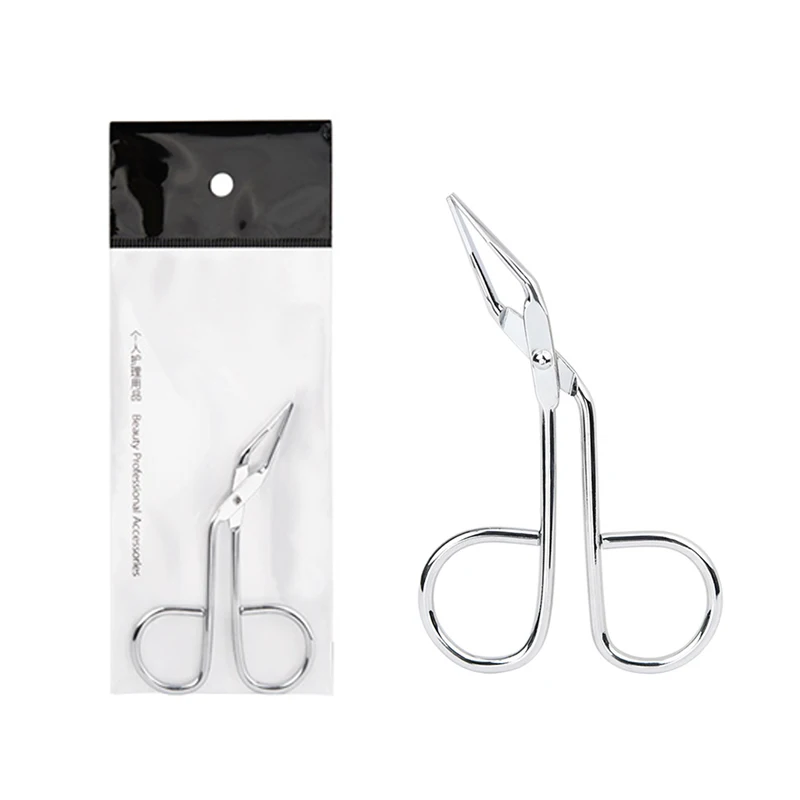 Top Trends: 1Pcs Scissor Type Eyebrow Tweezer Fine Hairs Puller Eye Brow Nose Hair Removal Beauty Makeup Tools Accessories Shoppable Styles