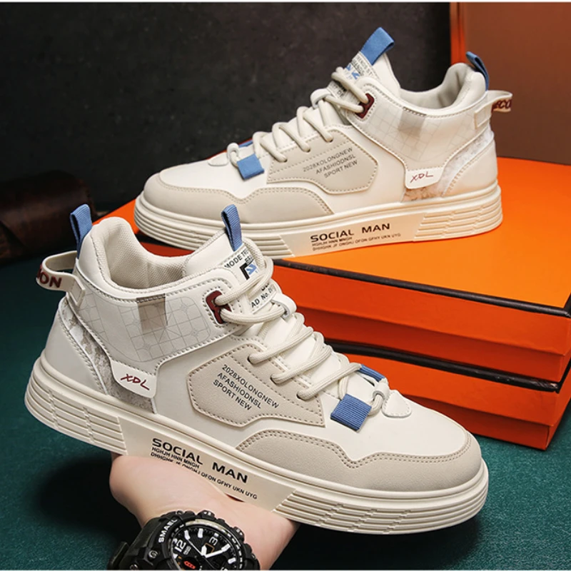 Top Trends: 2023 New Men&#039;s Casual Sports Shoes Lace Up Pu Leather Shoes Men&#039;s Walking Sports Shoes Flat Soles Versatile Men Brand Shoes Shoppable Styles