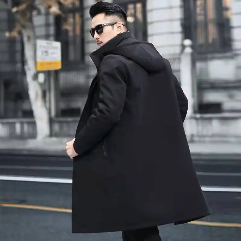 Top Trends: Men's Winter Warm Jacket Extended Winter Padded Jacket Imitation Mink Fur Detachable Inner Tank Coat Shoppable Styles - Image 3