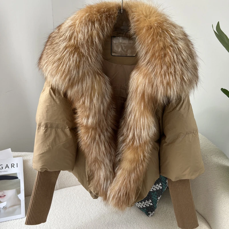 Top Trends: 2023 Winter New Fashion 90% Goose Down Jacket Women Thicken Warm Casual Outwear Oversized Faux Fox Fur Collar Luxury Outercoat Shoppable Styles