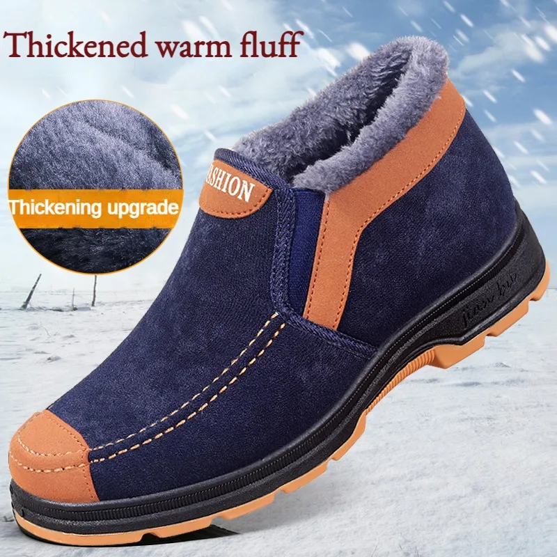 Top Trends: 2023 New Men&#039;s Cotton Shoes Winter Fashion Shoes Men&#039;s Snow Boots Plush Thickened Comfortable And Warm Walking Shoes Boots Men Shoppable Styles