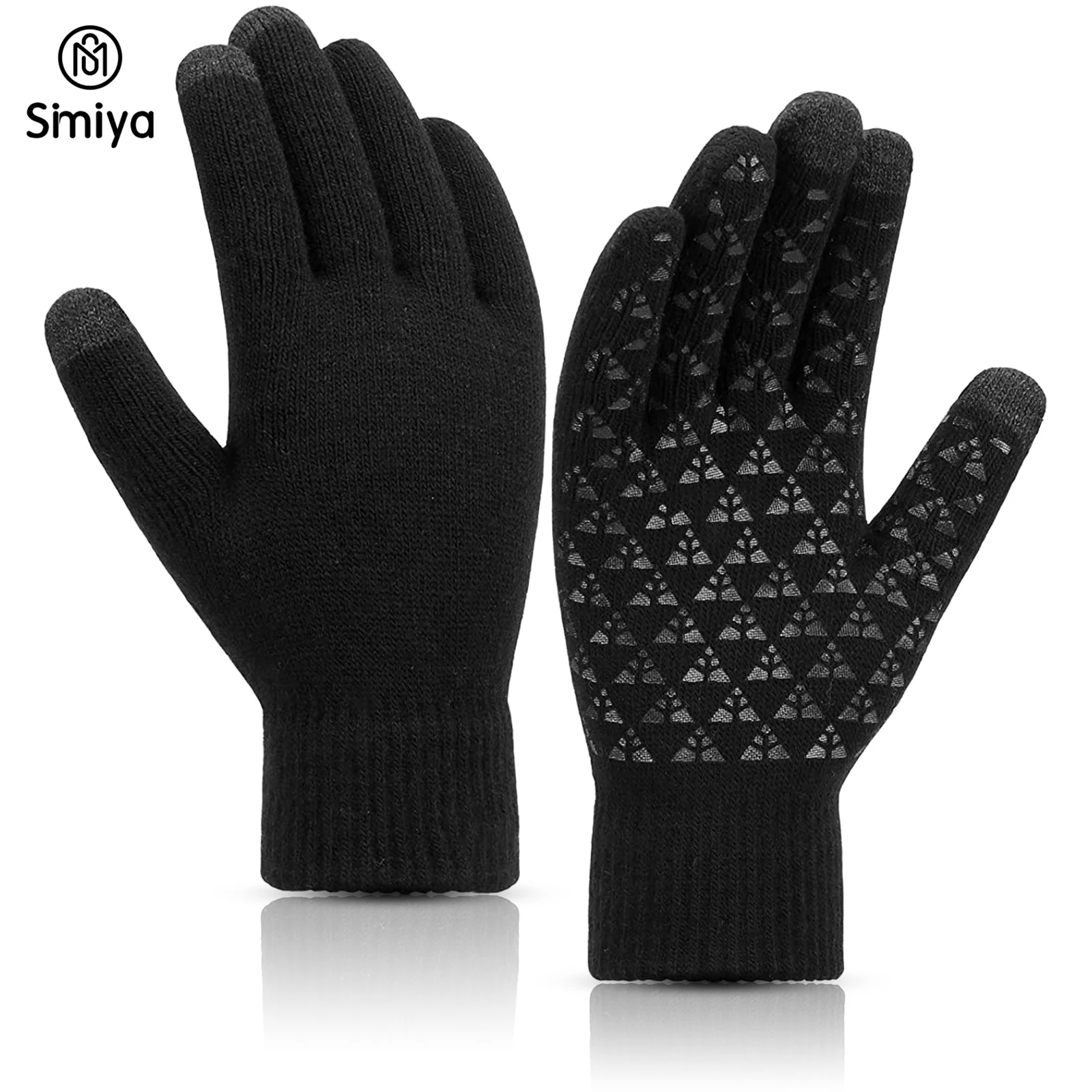 Top Trends: SIMIYA Winter Gloves For Men Women Touchscreen Knitted Gloves Anti Slip Thermal Windproof Driving Running Cycling Fishing Gloves Shoppable Styles