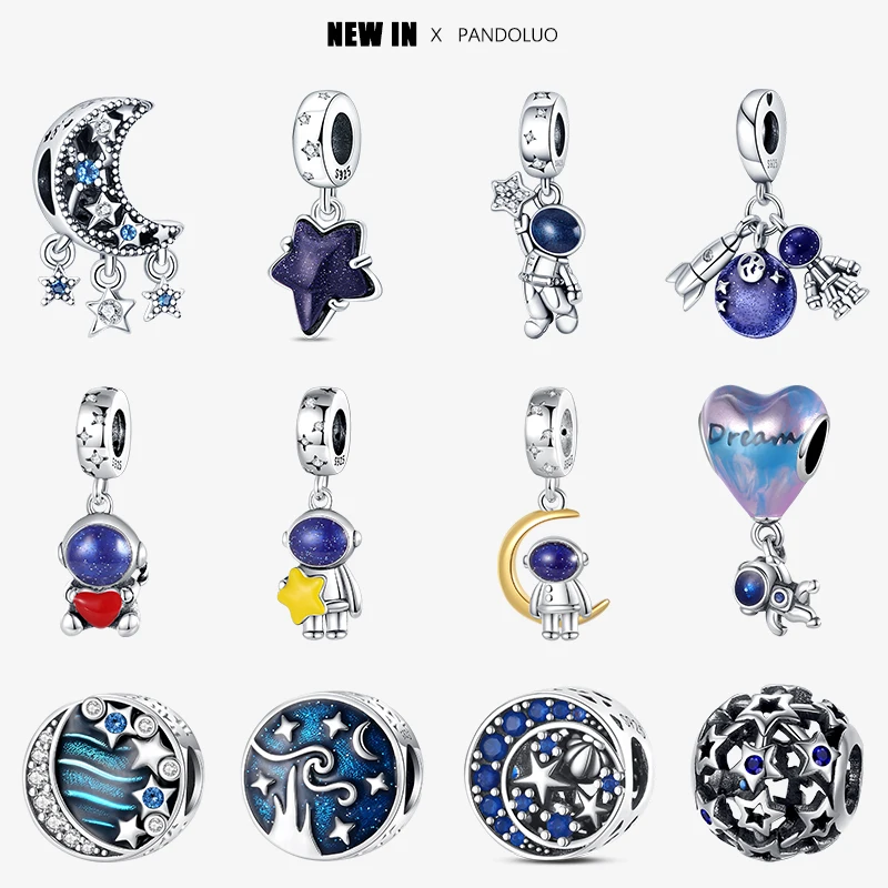 Top Trends: 2023 New In Color Starry Sky Series Charm Beads Fit Pandora 925 Original Charms Bracelet Women Pendant Bead DIY Jewelry Gift Shoppable Styles