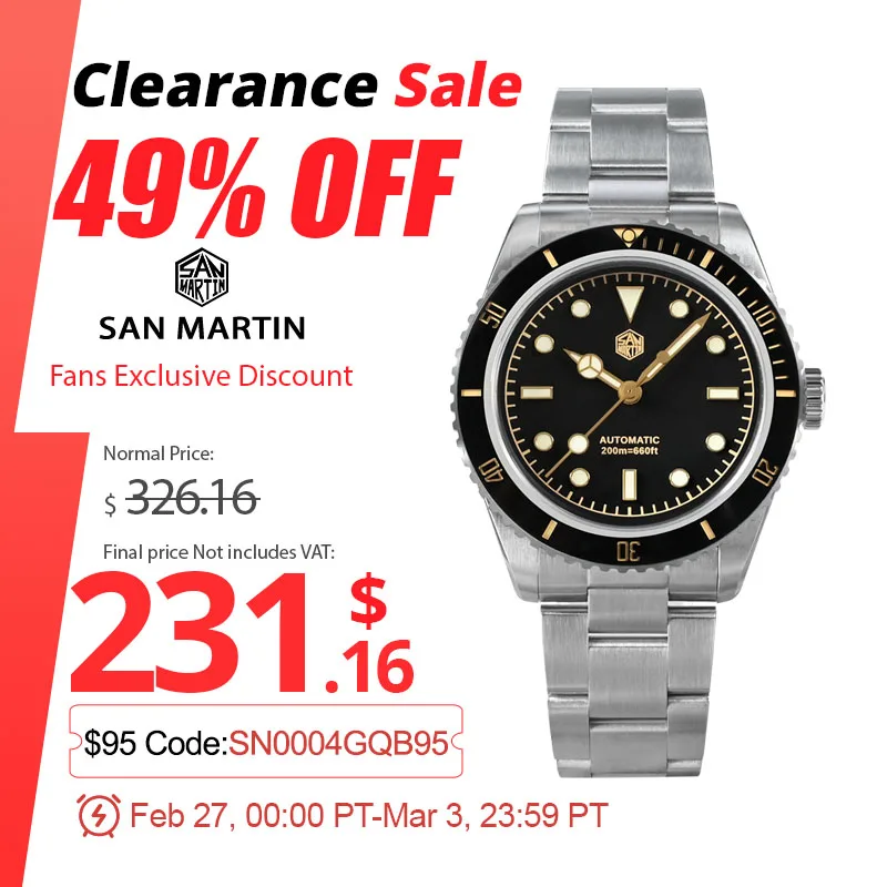 Top Trends: San Martin 38mm Upgrade 6200 Diving Watch PT5000 Automatic Mechanical Men Luxury Wristwatch Sapphire Waterproof 20ATM Clock Shoppable Styles