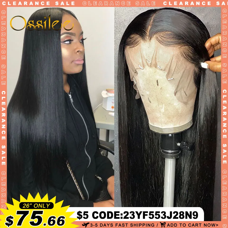 Top Trends: Glueless Wig Human Hair Ready To Wear Transparent 13x4 / 13x6 Lace Front Human Hair Pre Plucked Pre Cut 5X5 Lace Closure Wig Shoppable Styles