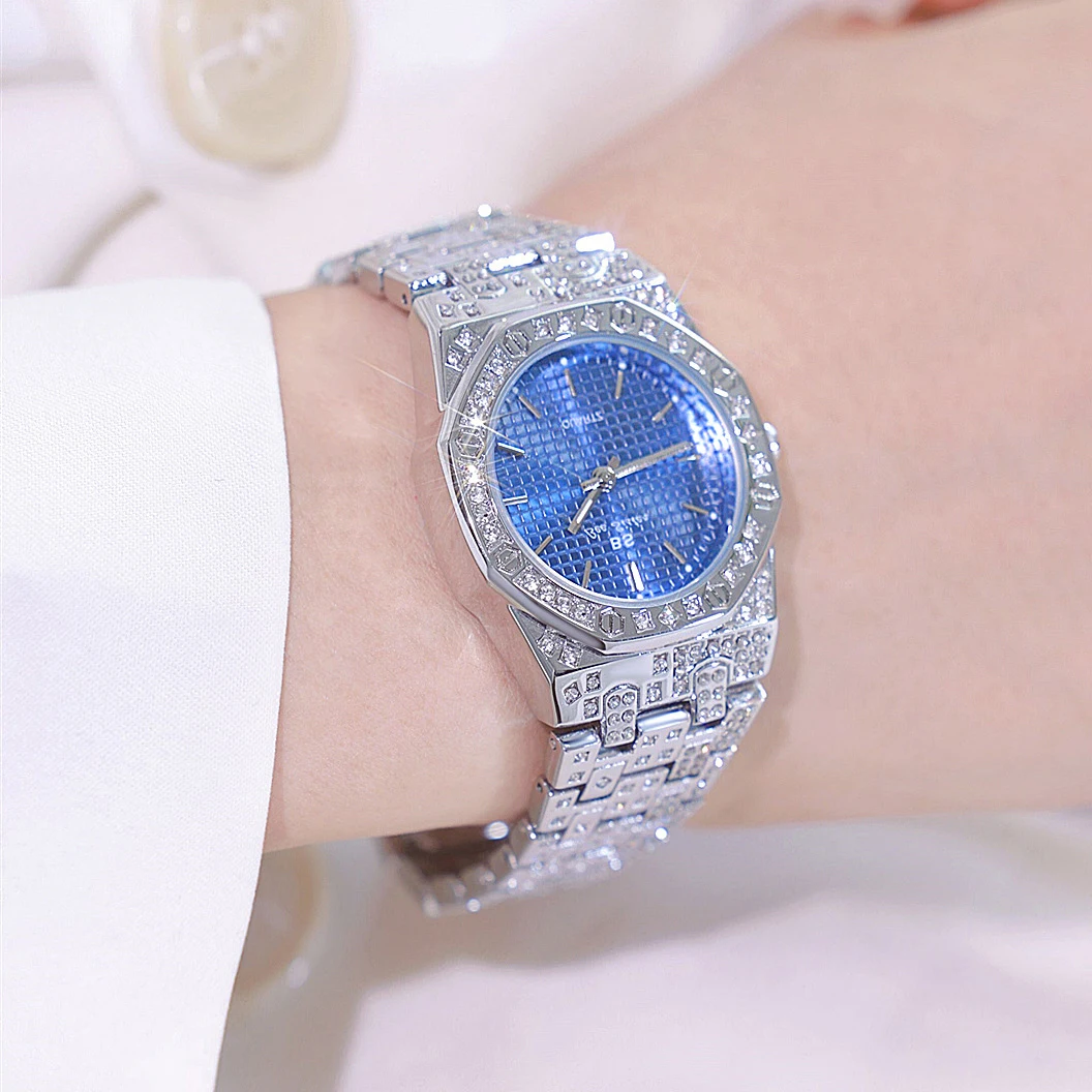 Top Trends: BS NEW Luxury Woman Wristwatch Ladies Waterproof Luminous Stainless Steel Watch For Women High Quality Quartz Women Watches Gift Shoppable Styles