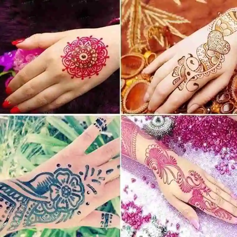 Top Trends: New Henna Tattoo Paste Henna Indian Temporary Tattoo Sticker Paint 25g Body Tattoo Color Art Juice Painting Cream Paste Shoppable Styles - Image 5