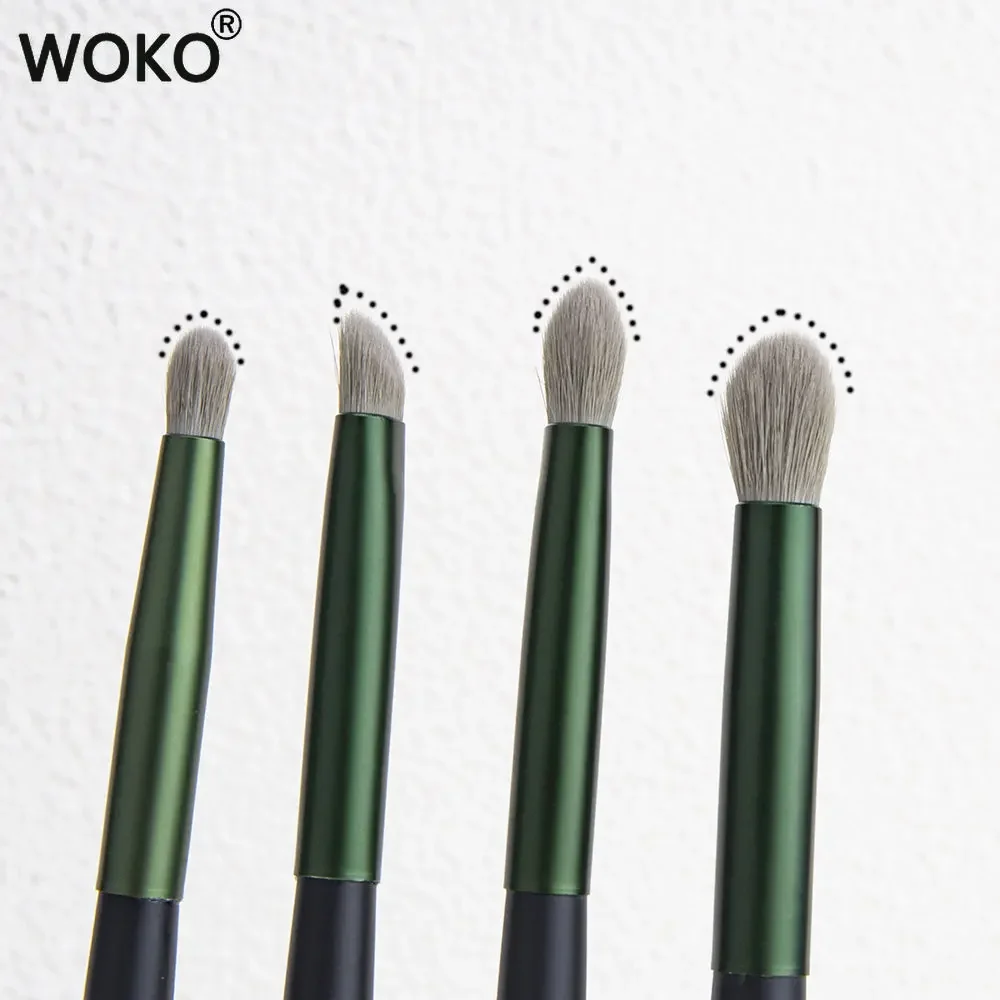 Top Trends: 4pcs Eyeshadow Brush Set Blending Pointed Crease Shadow Smudge Angled Shadow Blending Makeup Tool Eye Makeup Brush Set Shoppable Styles