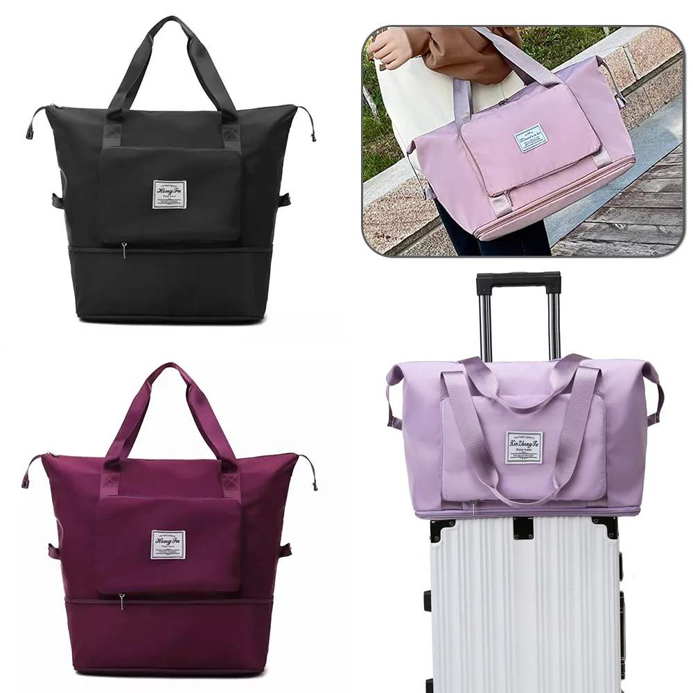 Top Trends: Women Shoulder Travel Bag Luggage Storage Waterproof Handbag Training Gym Yoga Sport Essentials Large Duffle Tote Bags Organizer Shoppable Styles