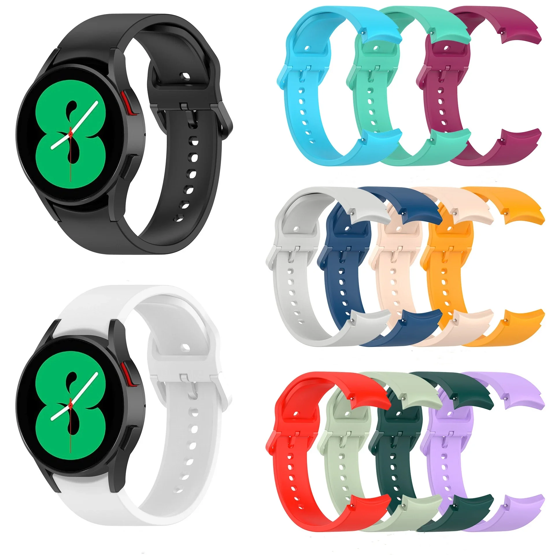 Top Trends: Watch Band For Samsung Galaxy Watch 4 5Pro Silicone Band Sport Wrist Bracelet Galaxy Watch 4 6Classic 42mm 46mm 40mm 44mm Strap Shoppable Styles