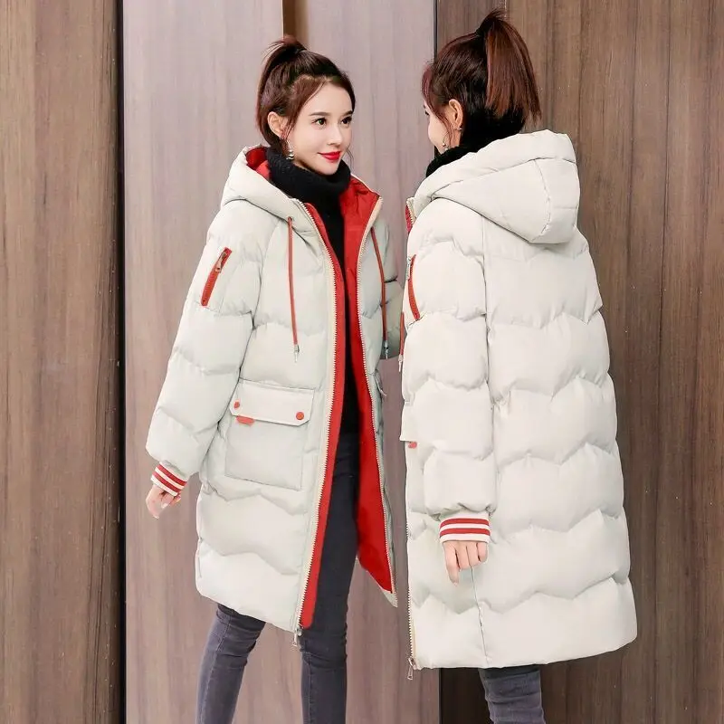 Top Trends: Womens Mid-length Parka Padded Jacket Winter Jacket Coat Warmth Cheap Wholesale Snow Clothing Korean Fashion New Shoppable Styles