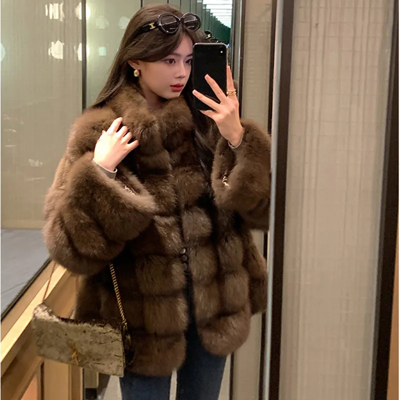 Top Trends: Faux Mink Fur Coat For Women Winter Loose Coat Vintage Thick Clothes Luxury Artificial Fur Jacket Plush Fur Jacket Overcoat Shoppable Styles