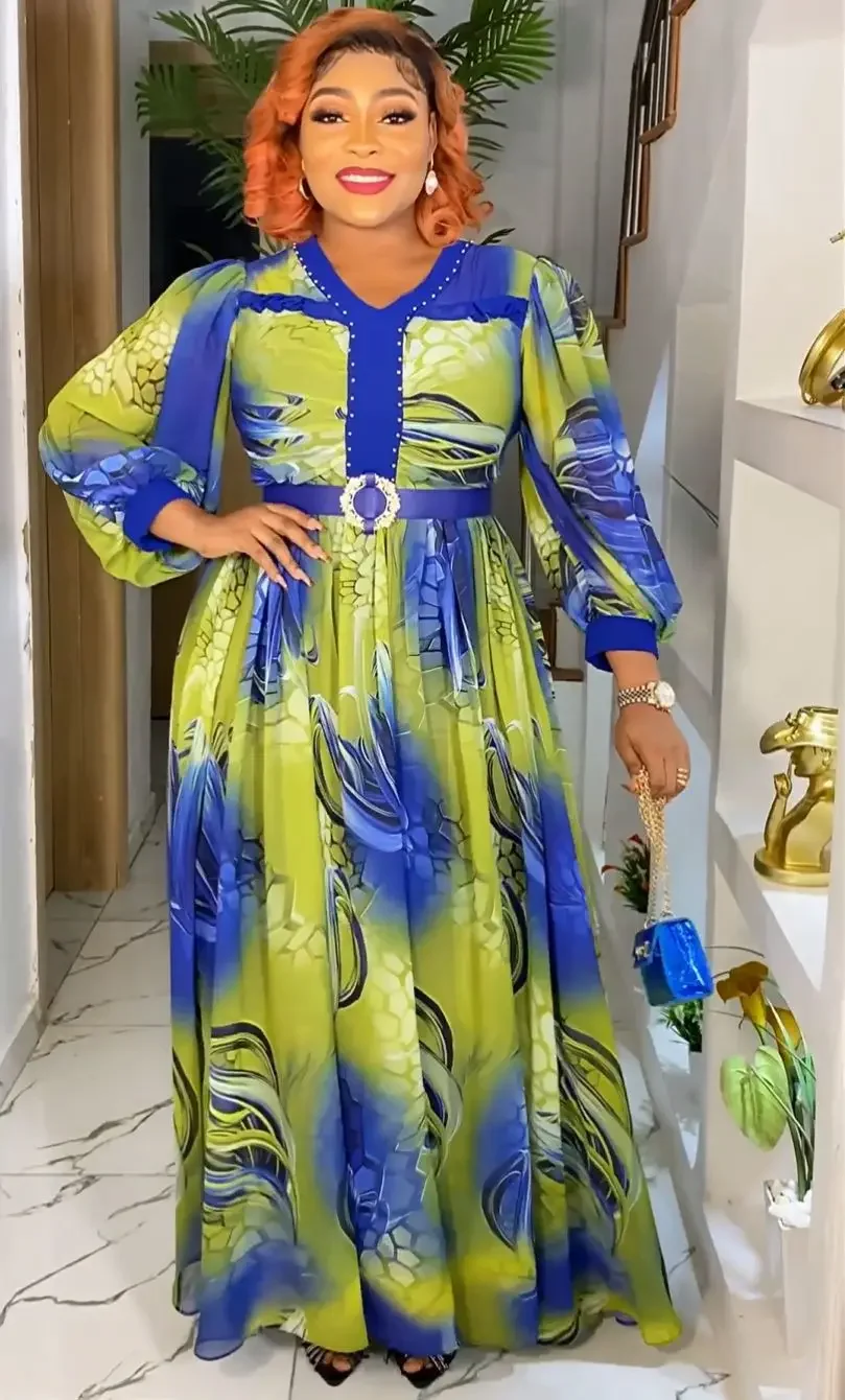 Top Trends: African Dresses For Women 2024 Elegant Robe Gown Muslim Abaya Dashiki Print Long Party Dress Plus Size Africa Clothing Fashion Shoppable Styles