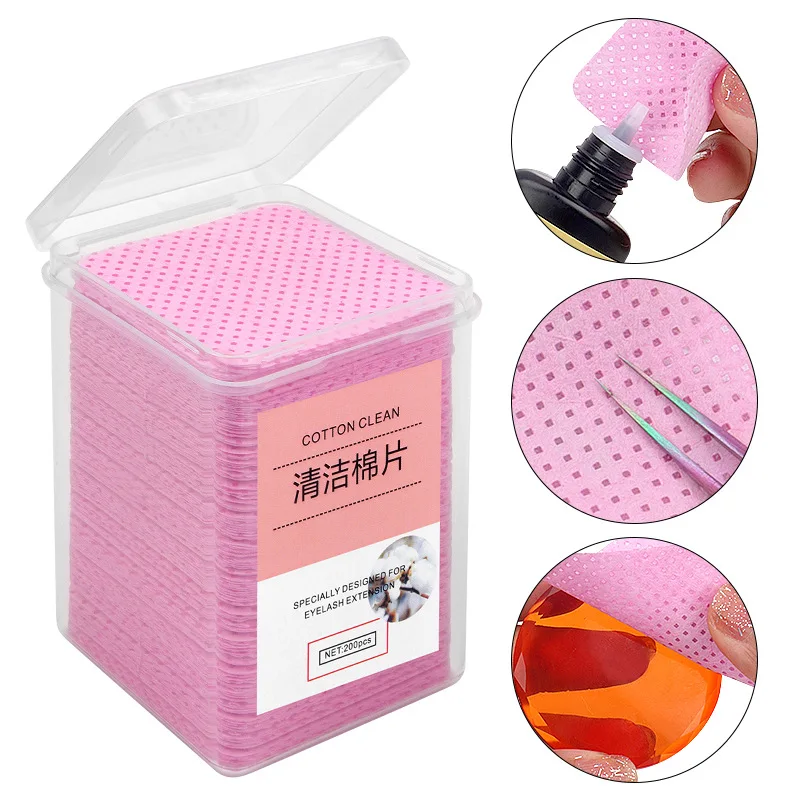 Top Trends: Pink Gel Nail Polish Remover Cotton Pads Nail Wipes 100% Lint-Free Cleaner Manicure Cleaning Tools For Nails Towel Nail Tool DS # Shoppable Styles - Image 3