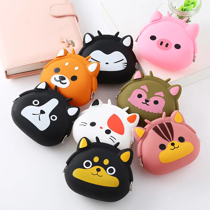 Top Trends: Women Coin Bag Silicone Storage Animal Panda Cat Bear Mini Pouch Coin Bag Change Wallet Purse Zipper New Design Wallets Shoppable Styles