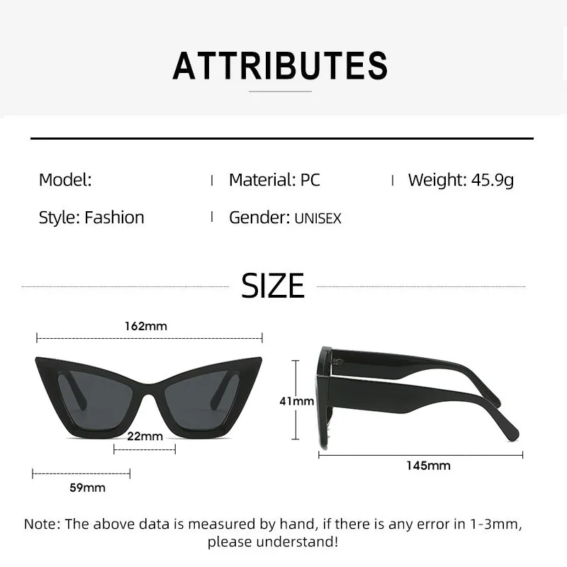 Top Trends: SHAUNA Oversized Cat Eye Women Sunglasses UV400 Shoppable Styles - Image 6