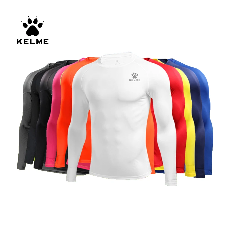 Top Trends: KELME Men's Running T-shirts Compression Shirts Bodybuilding Sports Tights Long Sleeves Exercise Workout Fitness 3891113 Shoppable Styles