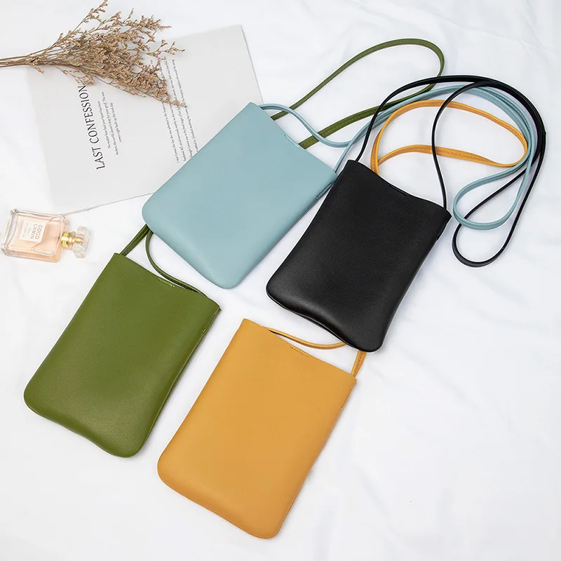 Top Trends: 2023 Korean Ins Simple Satchel Mini Messenger Bag Women PU Leather Square Handbags Trend Crossbody Bolsa Feminina Lady Phone Bag Shoppable Styles