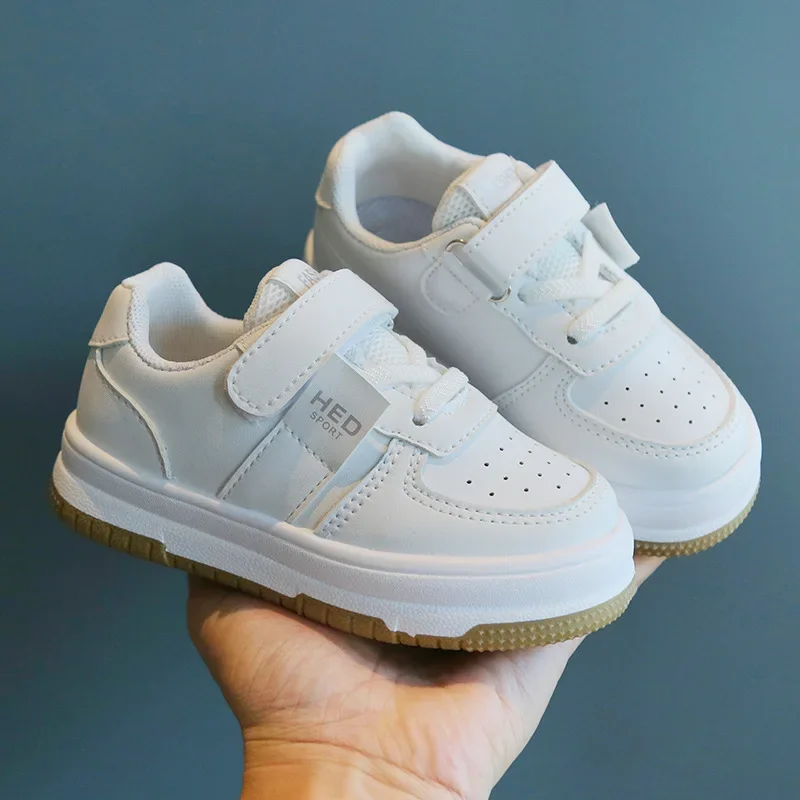 Top Trends: Children White Shoes Spring Autumn 2023 Girls Sports Shoes Non-slip Lightweight Boys Board Shoes Soft Soled Baby Casual Sneakers Shoppable Styles